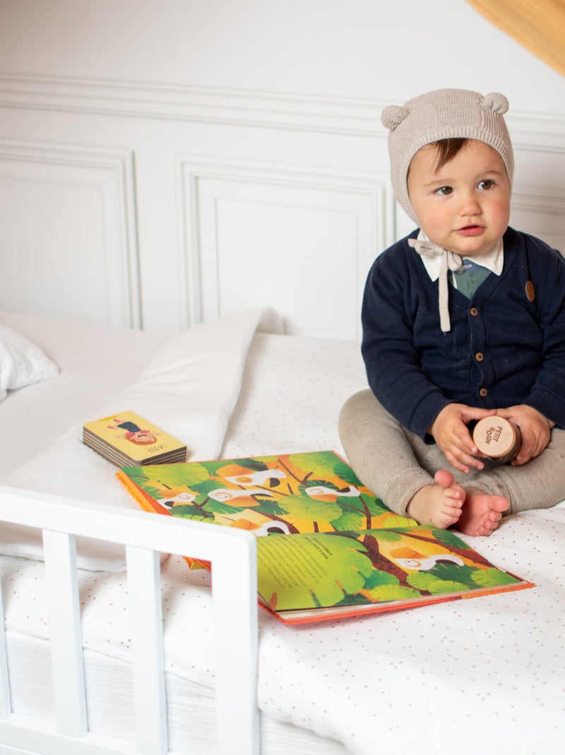 Copripiumino reversibile in garza di cotone per neonato | sevira kids | sevira kids Bianco dorato - Kiabi