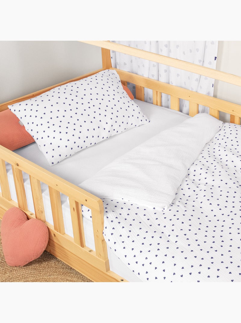 Copripiumino reversibile in garza di cotone per neonato | sevira kids | sevira kids Blu - Kiabi