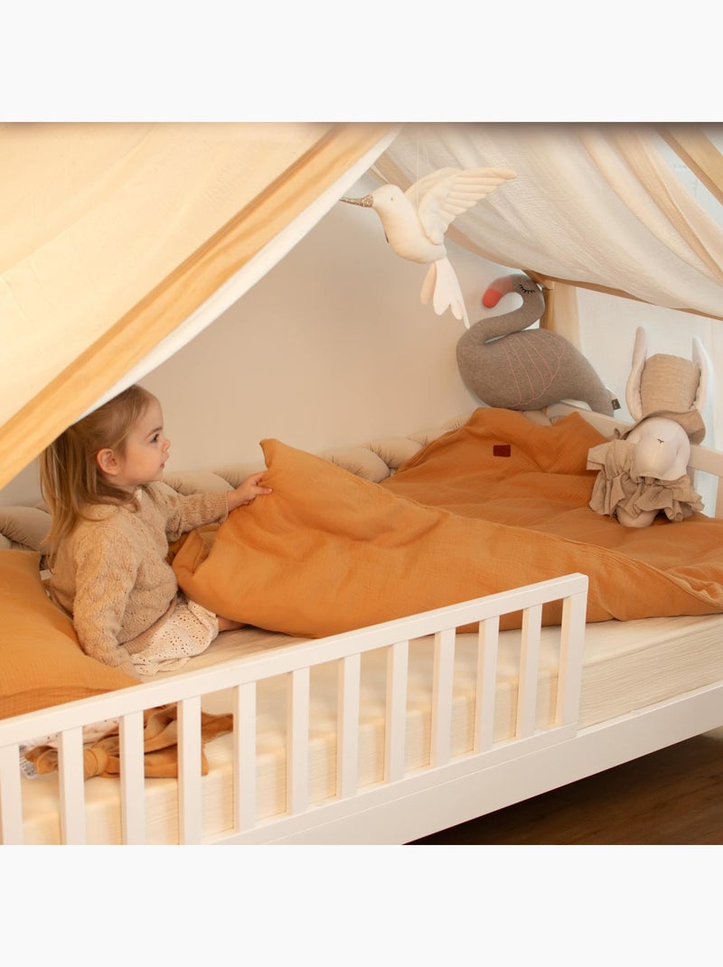 Copripiumino reversibile in garza di cotone per neonato | sevira kids | sevira kids Ecru - Kiabi