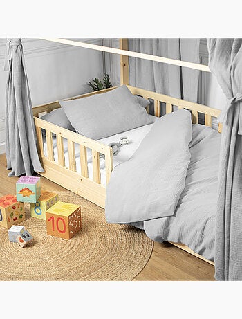 Copripiumino reversibile in garza di cotone per neonato | sevira kids | sevira kids
