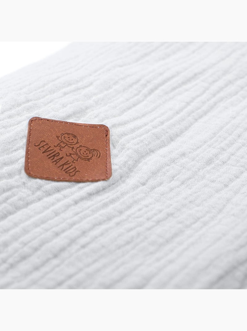 Copripiumino reversibile in garza di cotone per neonato | sevira kids | sevira kids Grigio - Kiabi