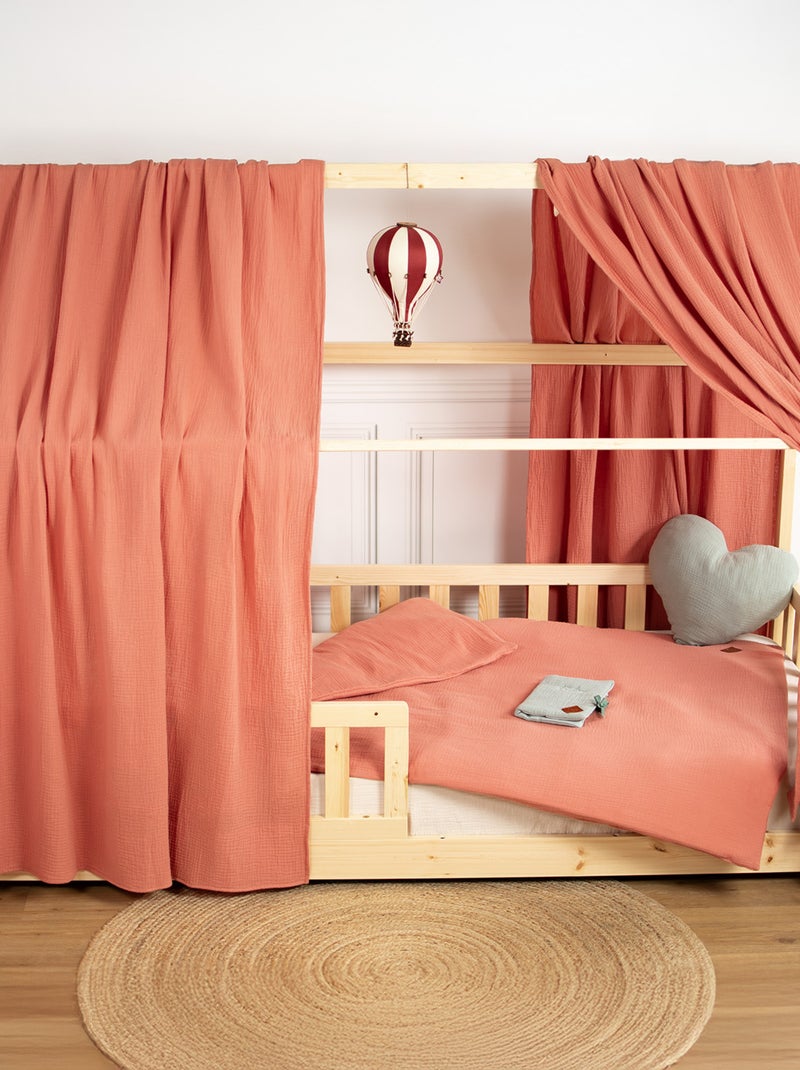 Copripiumino reversibile in garza di cotone per neonato | sevira kids | sevira kids Marrone - Kiabi