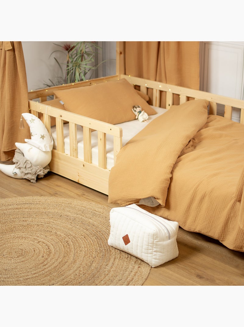 Copripiumino reversibile in garza di cotone per neonato | sevira kids | sevira kids Marrone chiaro - Kiabi