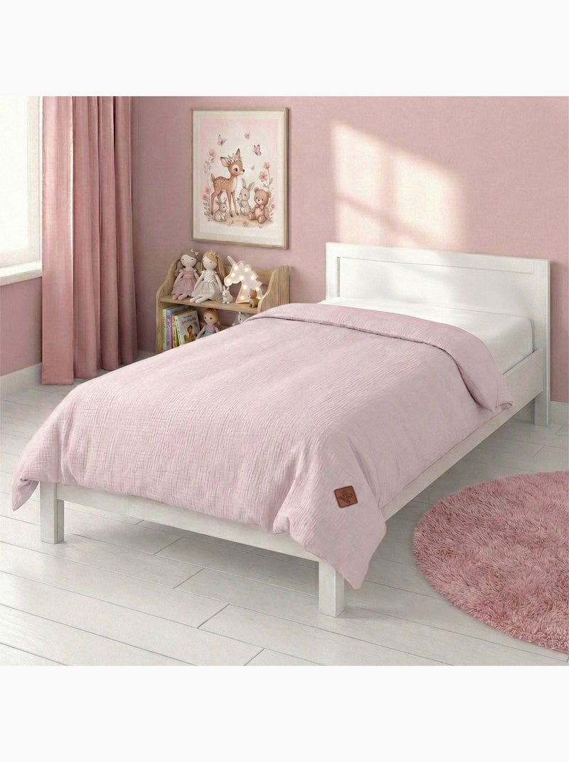 Copripiumino reversibile in garza di cotone per neonato | sevira kids | sevira kids Rosa - Kiabi