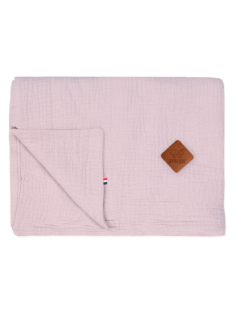 Copripiumino reversibile in garza di cotone per neonato | sevira kids | sevira kids Rosa - Kiabi