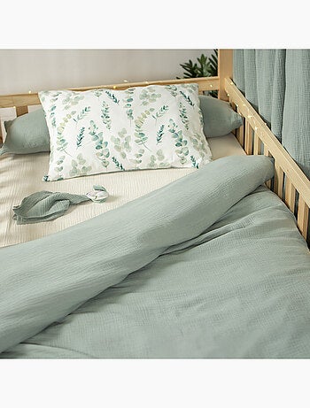 Copripiumino reversibile in garza di cotone per neonato | sevira kids | sevira kids