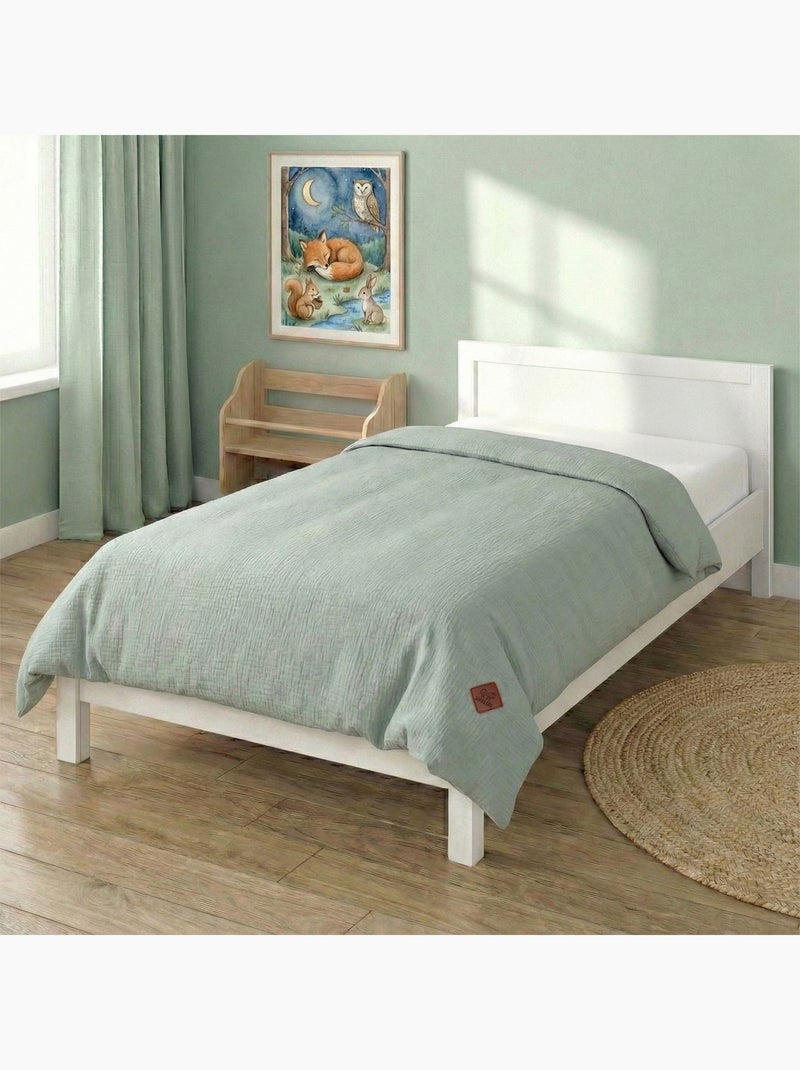 Copripiumino reversibile in garza di cotone per neonato | sevira kids | sevira kids Verde acqua - Kiabi