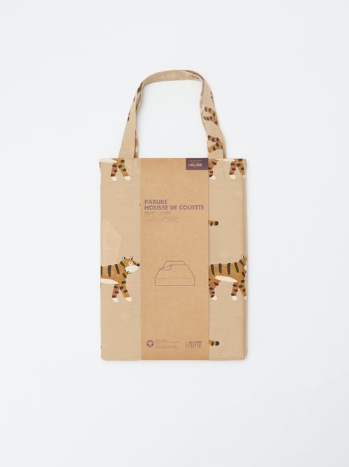 Copripiumino singolo 140 x 200 cm con motivo tigre - Kiabi
