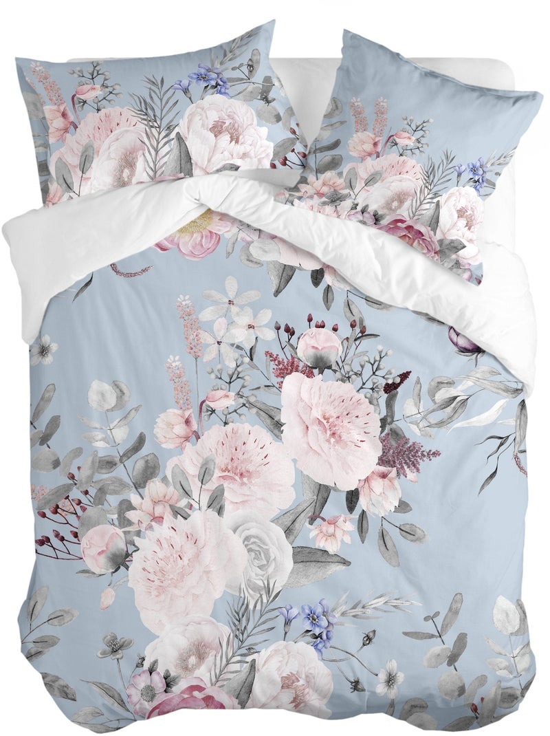 Copripiumino Soft bouquet "Happyfriday" Multicolore - Kiabi
