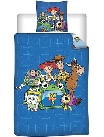 Copripiumino Toy Story Disney Pixar 140x200cm + Federa 65x65cm – Buzz Jessie – Policotone – Licenza