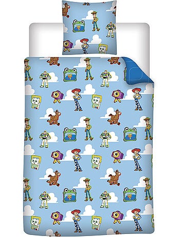 Copripiumino Toy Story Disney Pixar 140x200cm + Federa 65x65cm – Buzz Jessie – Policotone – Licenza