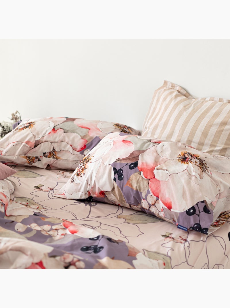Copripiumino White peonies "Happyfriday" Multicolore - Kiabi
