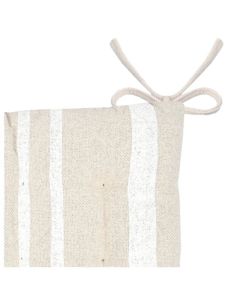 Coprisedia a righe Bianco - Kiabi
