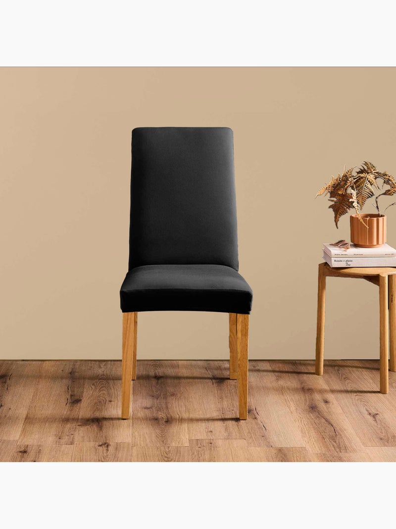 Coprisedia elasticizzato liscio per sedile da 40 a 50 cm Nero - Kiabi