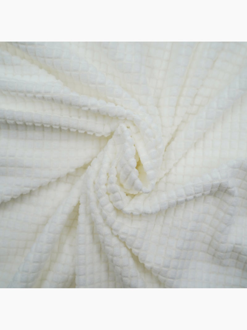 Coprisedia elastico goffrato per sedile da 40 a 50 cm Bianco - Kiabi