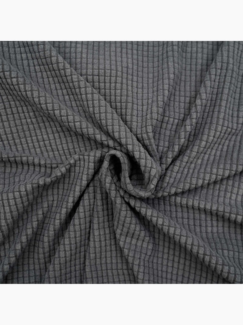 Coprisedia elastico goffrato per sedile da 40 a 50 cm Grigio antracite - Kiabi