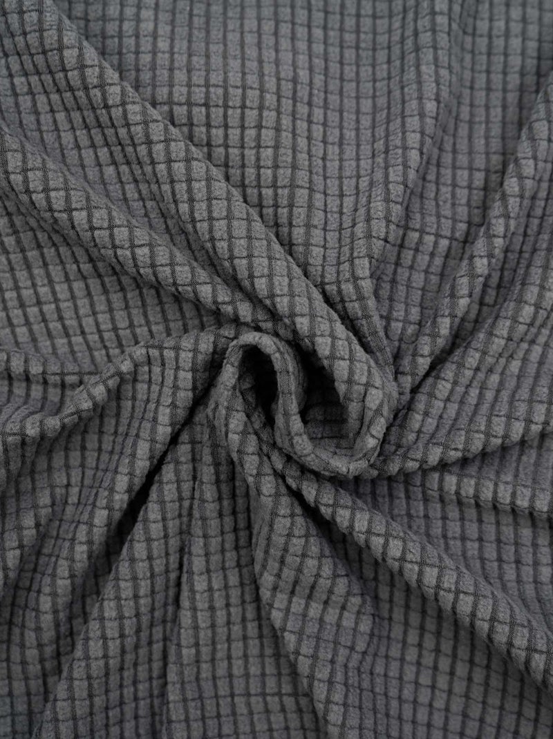 Coprisedia elastico goffrato per sedile da 40 a 50 cm Grigio antracite - Kiabi