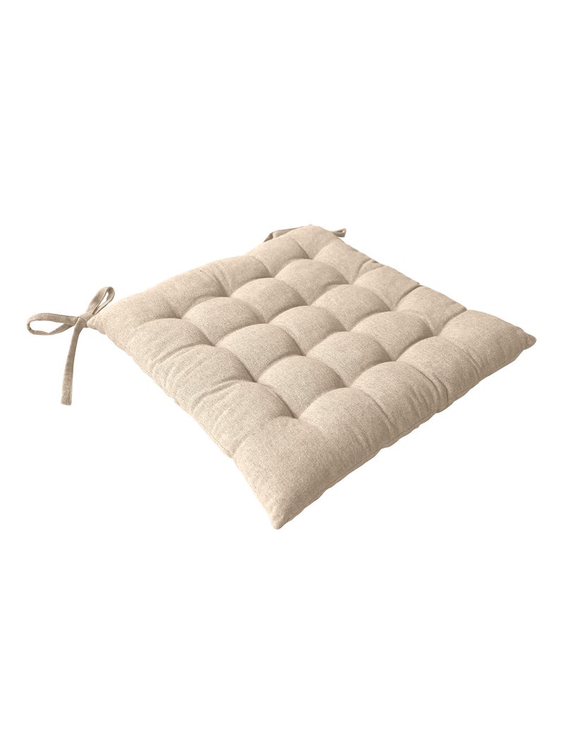 Coprisedia in cotone riciclato Beige conchiglia - Kiabi