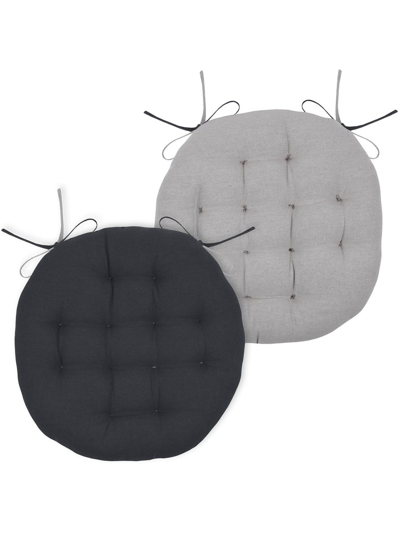 Coprisedia rotondo, bicolore Grigio antracite - Kiabi