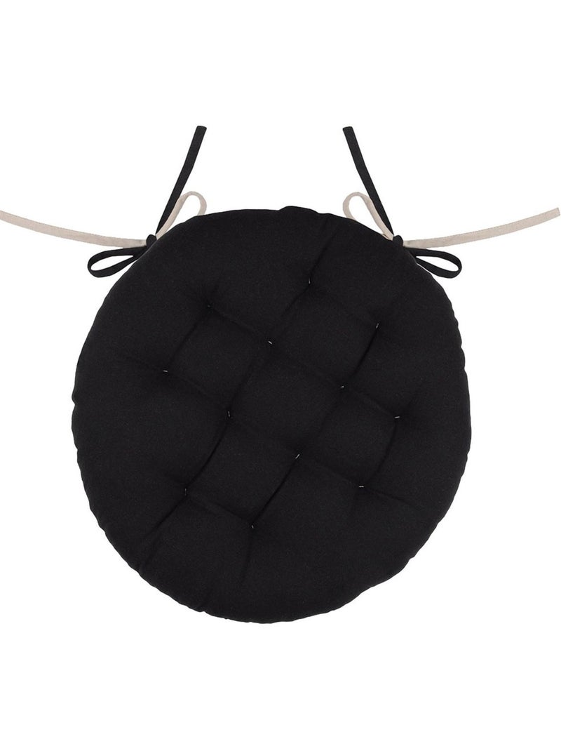 Coprisedia rotondo, bicolore Nero - Kiabi