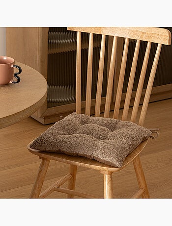 Soana bouclette coprisedia avorio bianco 38x38cm