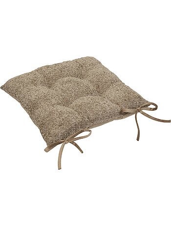 Soana bouclette coprisedia avorio bianco 38x38cm