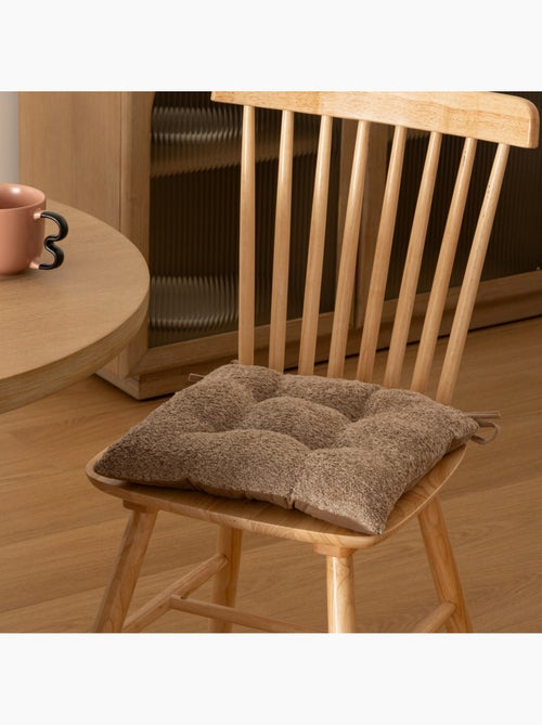 Coprisedia soana bouclette beige lino 38x38cm - Kiabi