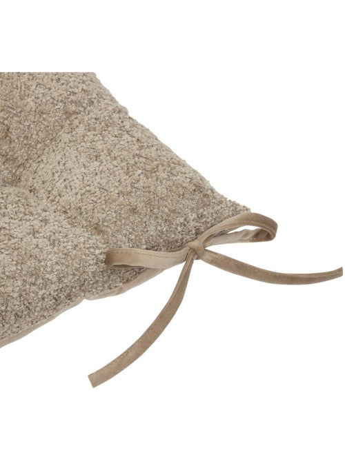 Coprisedia soana bouclette beige lino 38x38cm - Kiabi