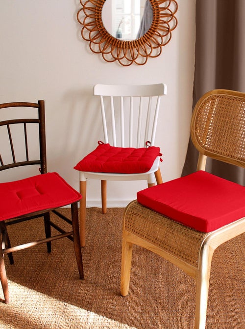 Coprisedia trapuntato in cotone e nodi 16ct - Kiabi