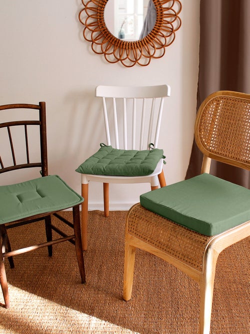 Coprisedia trapuntato in cotone e nodi 16ct - Kiabi