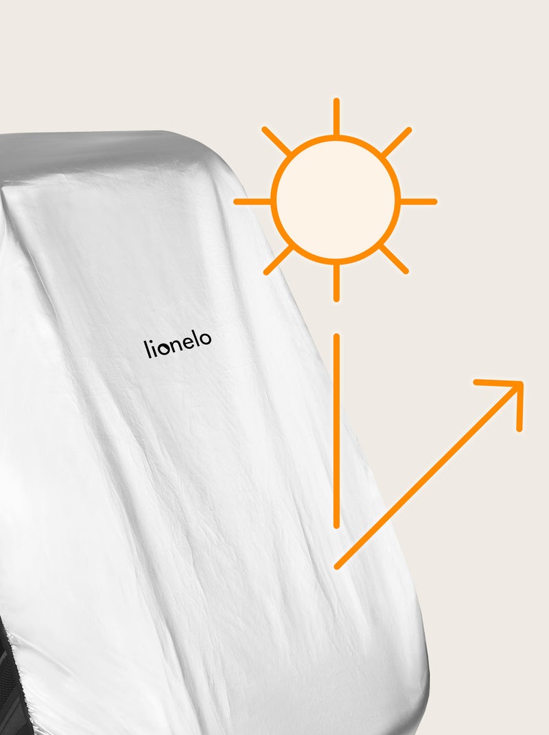 Coprisedile termico per auto LIONELO - UPF 50+ Argento - Kiabi