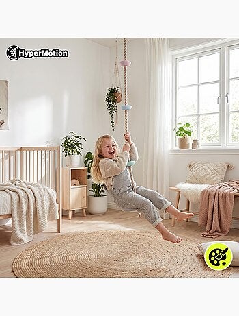 Corda da arrampicata e altalena 2-in-1 – gioco da esterno per bambini dai 3 anni