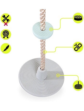 Corda da arrampicata e altalena 2-in-1 – gioco da esterno per bambini dai 3 anni