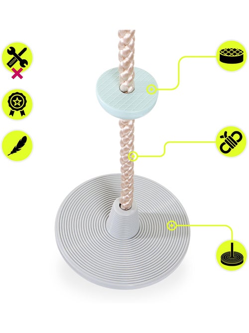 Corda da arrampicata e altalena 2-in-1 – gioco da esterno per bambini dai 3 anni - Kiabi