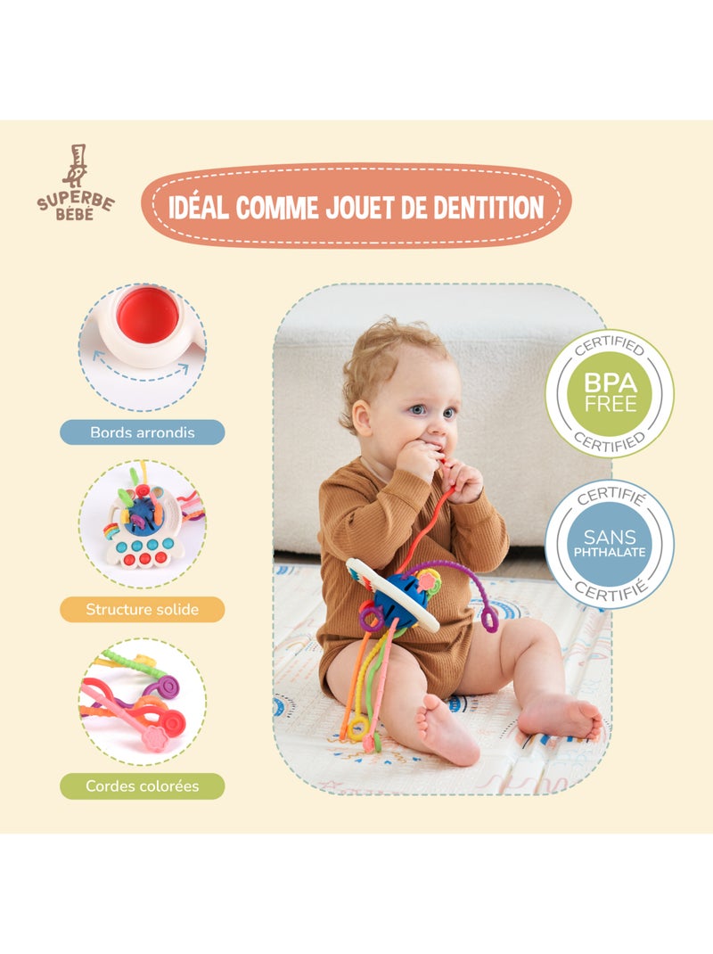 Cordoncini da tirare - Giocattolo educativo | SUPERBE BEBE N/D - Kiabi