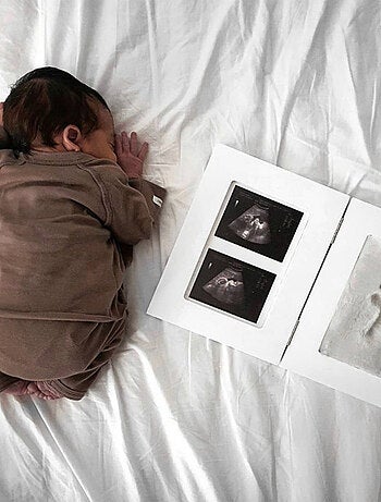 Cornice foto con impronta del neonato | Dooky