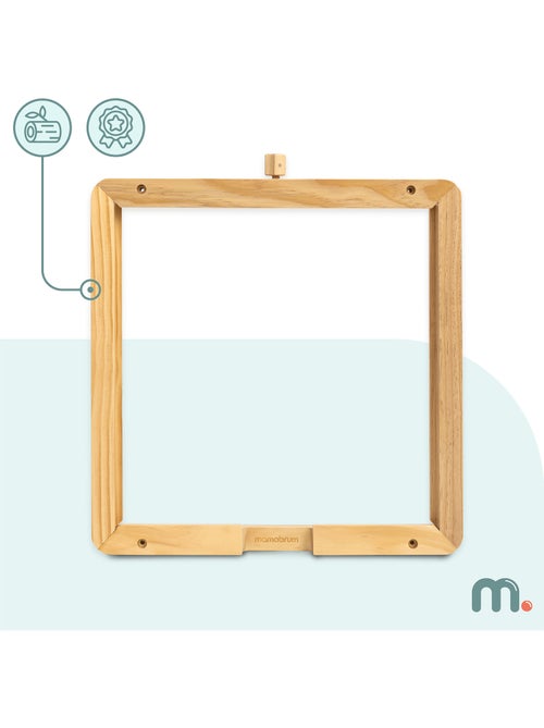 Cornice parete legno pannello educativo 52x55cm fissaggio muro mamabrum - Kiabi