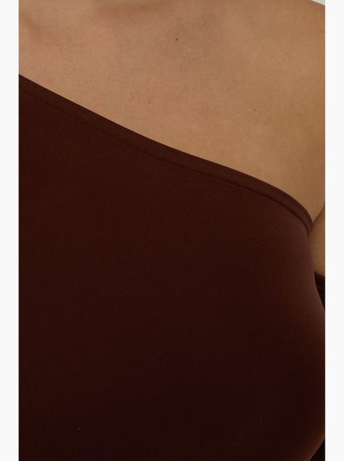 Corpo drappeggiato con colletto asimmetrico hiccup - Kiabi Corpo drappeggiato con colletto asimmetrico hiccup - Kiabi