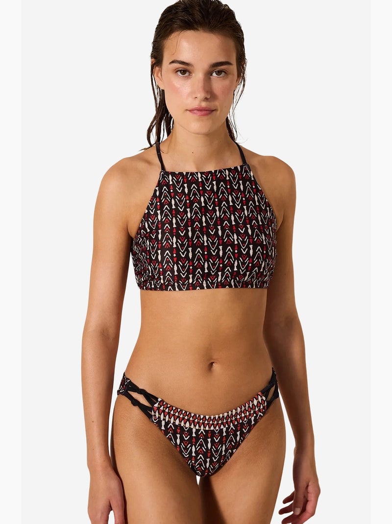 Corus slip bikini laterale penti Nero Rosso Bianco - Kiabi