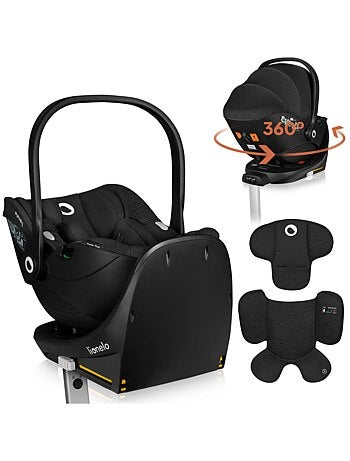 Cosi 360? ISOFIX LIONELO Moxie i-Size Set - Leggero - 40-87 cm - Tessuto di bamb? naturale