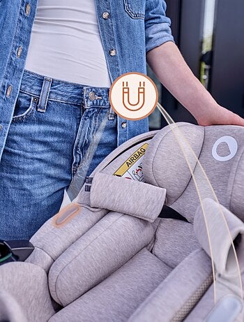 Cosi 360° ISOFIX LIONELO Moxie i-Size Set - Leggero - 40-87 cm - Tessuto di bambù naturale