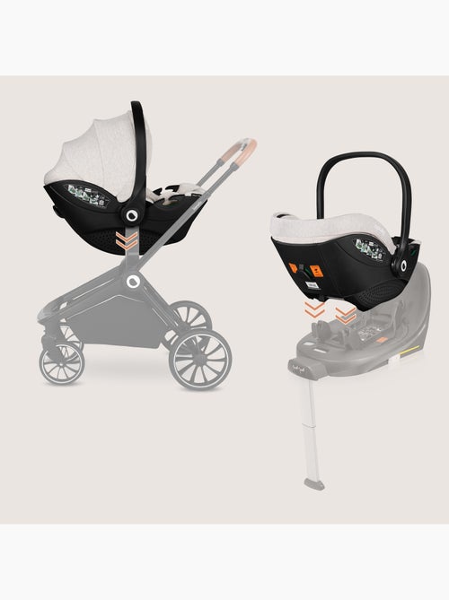 Cosi 360° ISOFIX LIONELO Moxie i-Size Set - Leggero - 40-87 cm - Tessuto di bambù naturale - Kiabi