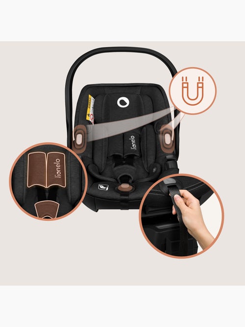 Cosi 360° ISOFIX LIONELO Moxie i-Size Set - Leggero - 40-87 cm - Tessuto di bambù naturale - Kiabi