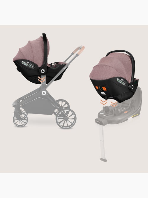 Cosi 360° ISOFIX LIONELO Moxie i-Size Set - Leggero - 40-87 cm - Tessuto di bambù naturale - Kiabi