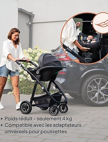 Seggiolino auto per neonati con base ISOFIX - LIONELO Astrid i-Size - Premio ADAC - Leggero - Seggio