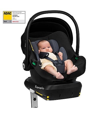 Seggiolino auto per neonati con base ISOFIX - LIONELO Astrid i-Size - Premio ADAC - Leggero - Seggio