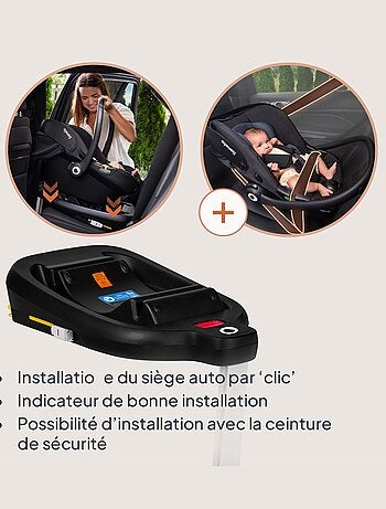 Seggiolino auto per neonati con base ISOFIX - LIONELO Astrid i-Size - Premio ADAC - Leggero - Seggio