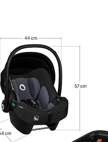 Seggiolino auto per neonati con base ISOFIX - LIONELO Astrid i-Size - Premio ADAC - Leggero - Seggio