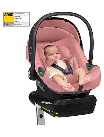 Seggiolino auto per neonati con base ISOFIX - LIONELO Astrid i-Size - Premio ADAC - Leggero - Seggio