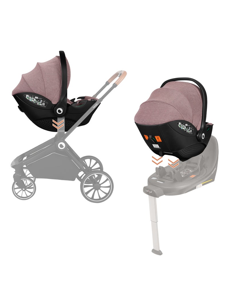 Cosi LIONELO Moxie i-Size - Tessuto di bamb? - Leggero - Seggiolino auto 40-87 cm - Gruppo 0+ Rosa - Kiabi